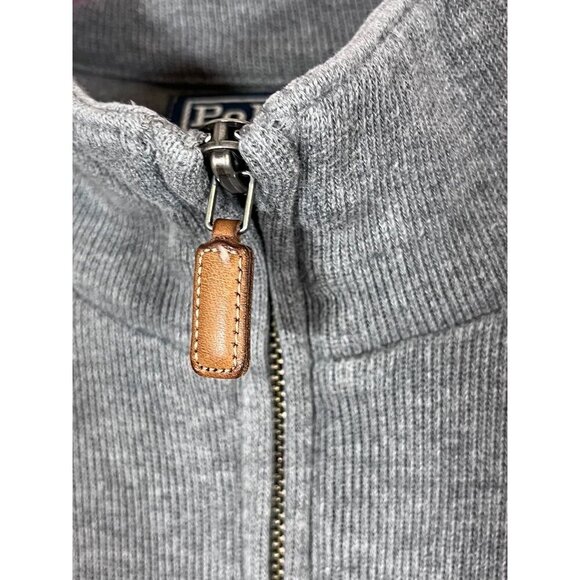 Ralph Lauren Polo Gray Pullover L Preppy Golf Classic Cotton 1/4 Zip Active - Picture 6 of 11